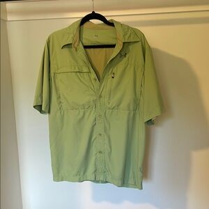 Under Armour Men's Light Green Button-Down Shirt
